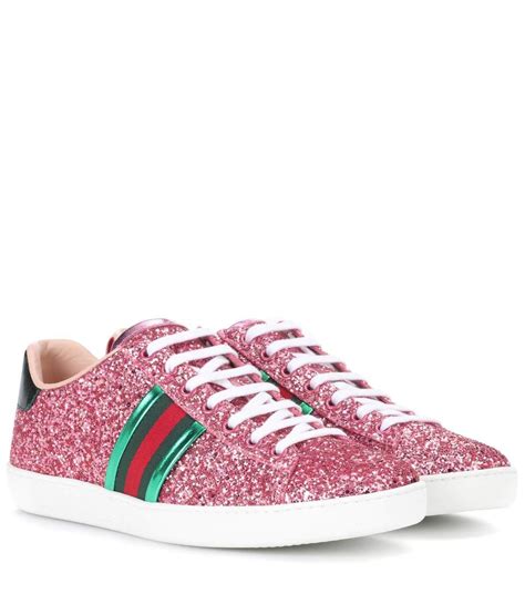 gold glitter web gucci sneakers|gucci ace sneakers on sale.